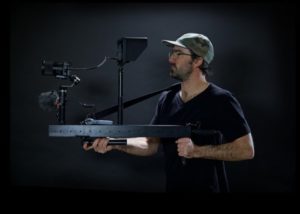GimbalGun handheld photographic mounting rail and gimbal support