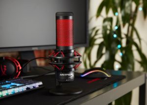 HyperX QuadCast streaming microphone