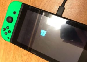 Nintendo Switch loaded with Windows 10 OS