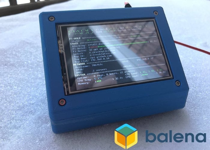 Raspberry Pi Pi-hole project with PiTFT display