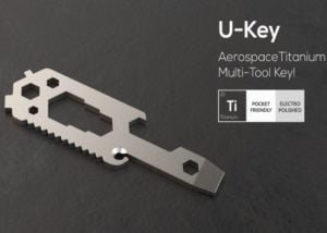 U-Key aerospace titanium multitool