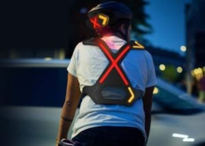 WAYV harness and helmet safety system for cyclists