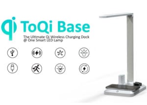 Wireless charging desk lamp