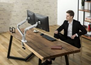 dual monitor arms