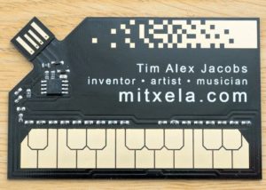 stylophone MIDI controller business card