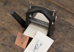 3D printed printmaking press