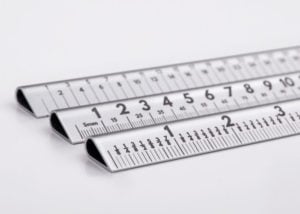 aerospace aluminium ruler set