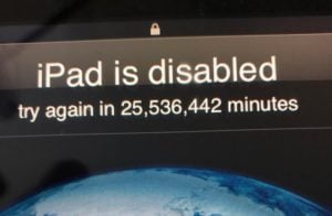 locked iPad