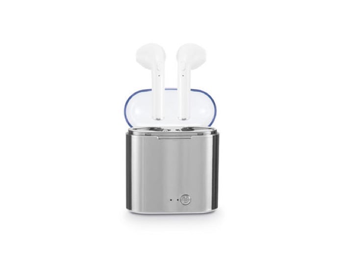 Metallic True Wireless Earbuds & Charging Case