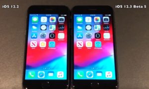 iOS 12.3 beta 5 vs iOS 12.2