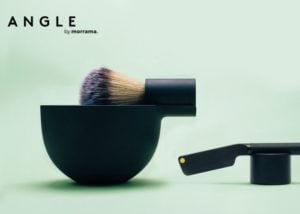 minimalist shaving brush and bowl