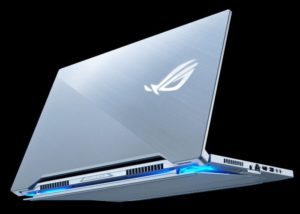 Asus ROG gaming laptop Glacier Blue finish