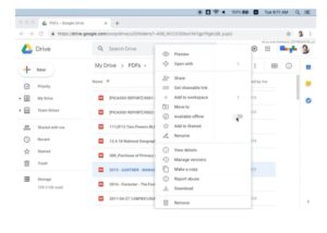 Google Drive offline storage