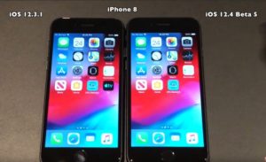 OS 12.4 beta 5 vs iOS 12.3.1
