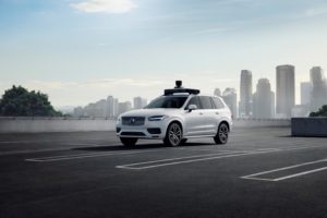 Volvo self driving car
