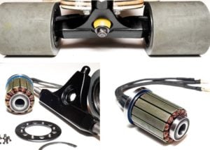 Electric skateboard hub motors