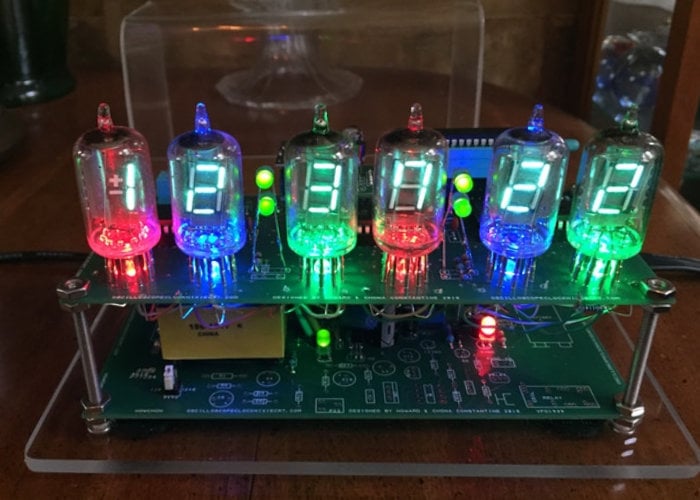 VFD Clock III vacuum fluorescent display