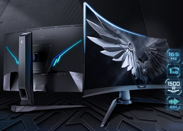 Gigabyte AORUS CV27Q 27-inch QHD gaming monitor