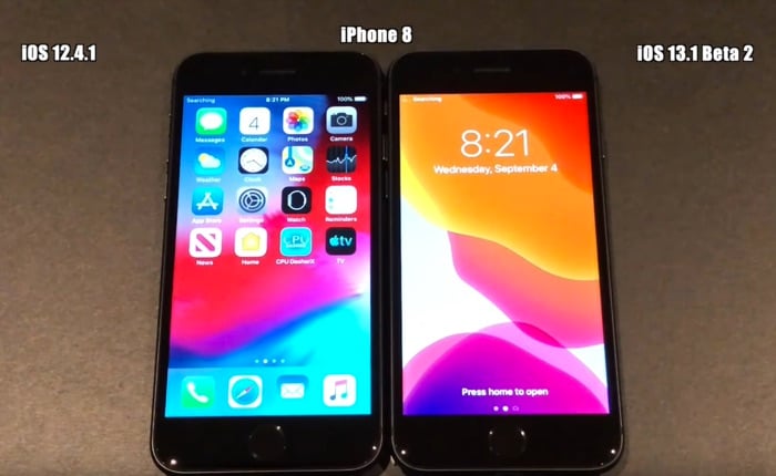 iOS 13.1 beta 2 vs iOS 12.4.1 