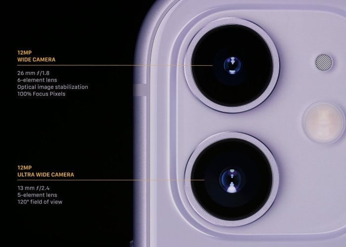 iPhone 11 cameras