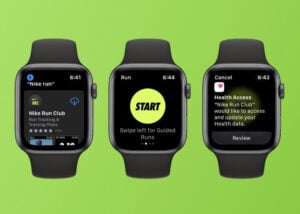 Apple Watch Nike Run Club app
