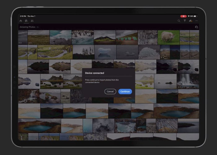 Adobe Lightroom iPad