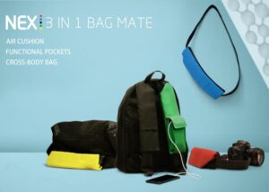 NEX air cushioned backpack supports