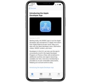 Apple Developer app