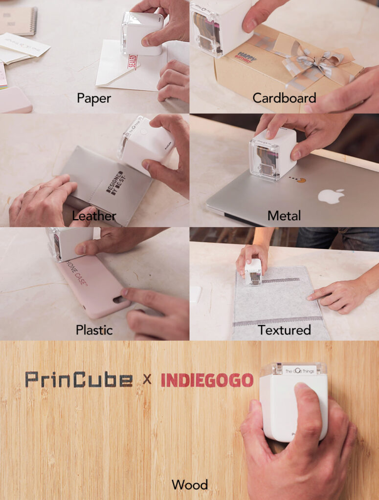 PrinCube handheld color printer prints on any surface - Geeky Gadgets