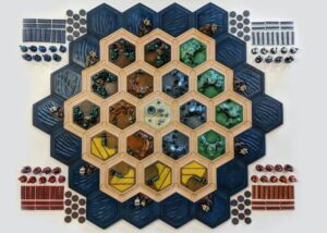 3D printed Catan board