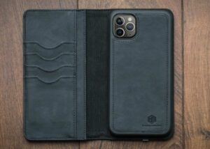PowerWallet wireless charging iPhone leather wallet case