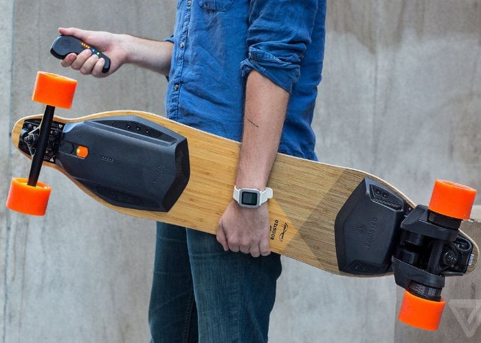 Boosted electric skateboards