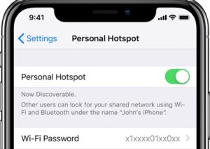 iOS 13 Personal Hotspot