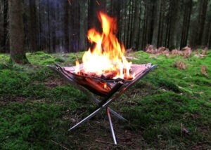 Firekorf a portable lightweight firepit