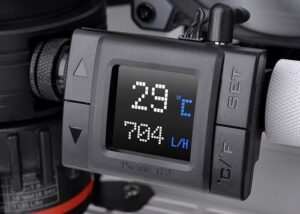 temperature and flow display