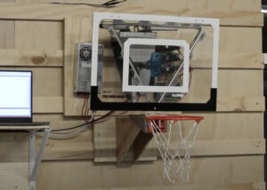 Robotic basketball backboard