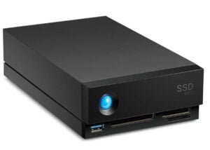 LaCie external SSD storage