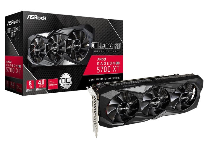 ASRock Radeon RX 5700 XT Challenger Pro 8G OC graphics card