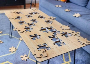 Jigsaw coffee table