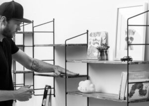 SMILE modular shelf recycled chopsticks