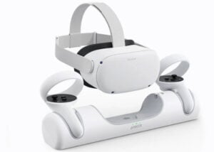 VR headset charging dock