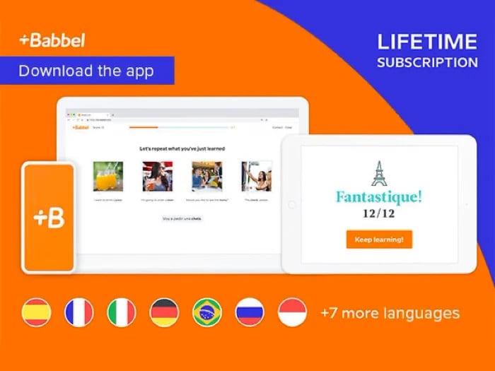 Reminder Save 55 on the Babbel Language Learning Lifetime Subscription (All Languages) Geeky
