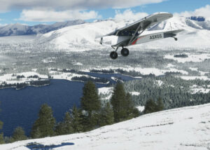 Microsoft Flight Simulator real-time snow