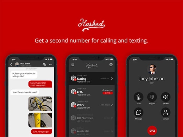 Hushed Private Phone Line