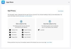 Apple Privacy Labels