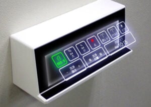 Floating holographic keypad