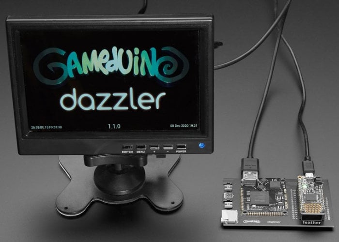 Gameduino 3X Dazzler for Feather M4