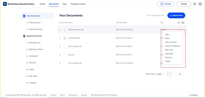 Wondershare Document Cloud