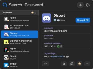 1Password update