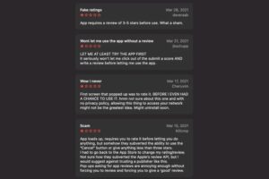 Scam iPhone app